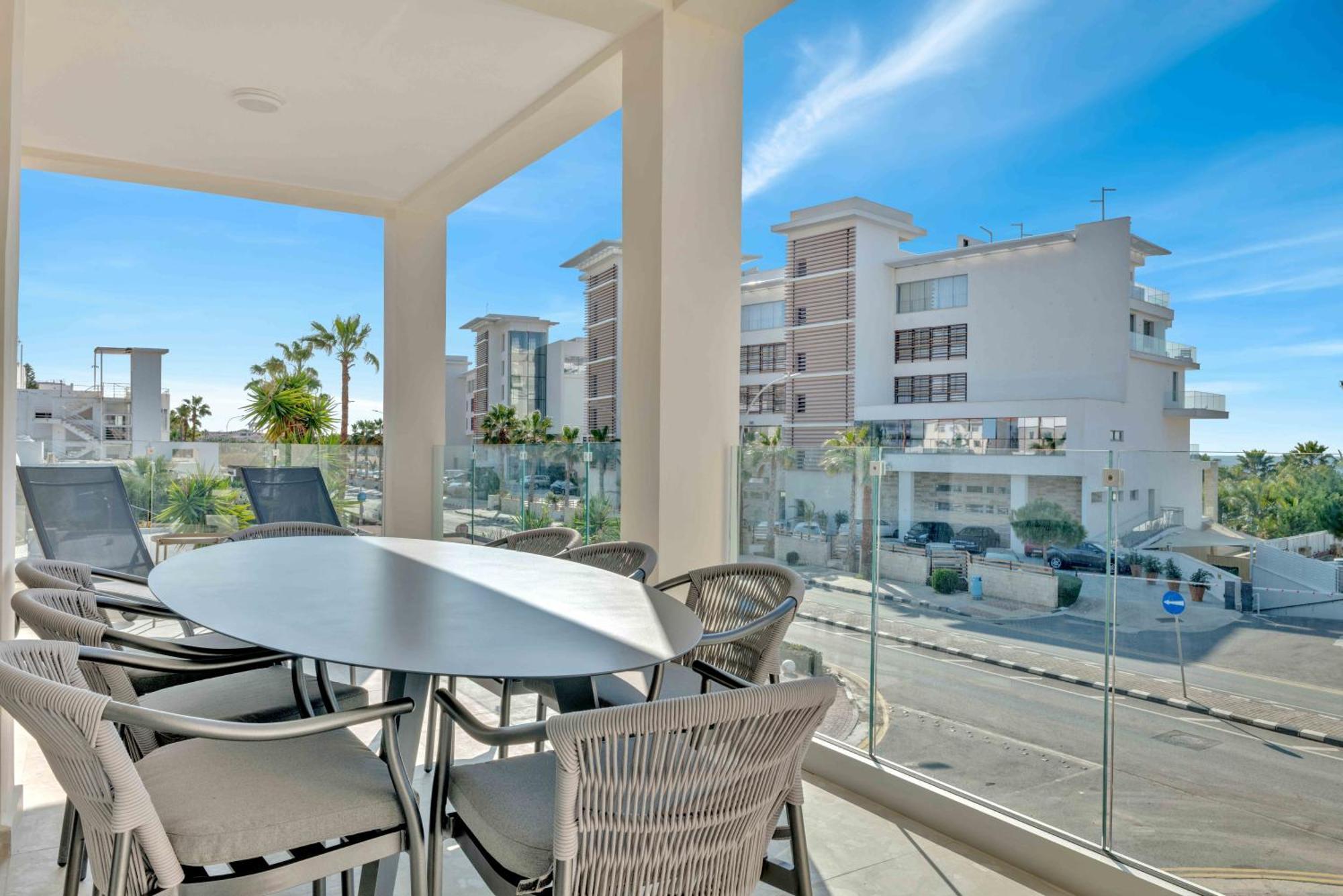 Апартаменти Phaedrus Living: Seaview Luxury Flat Limnaria 150 Пафос Екстер'єр фото